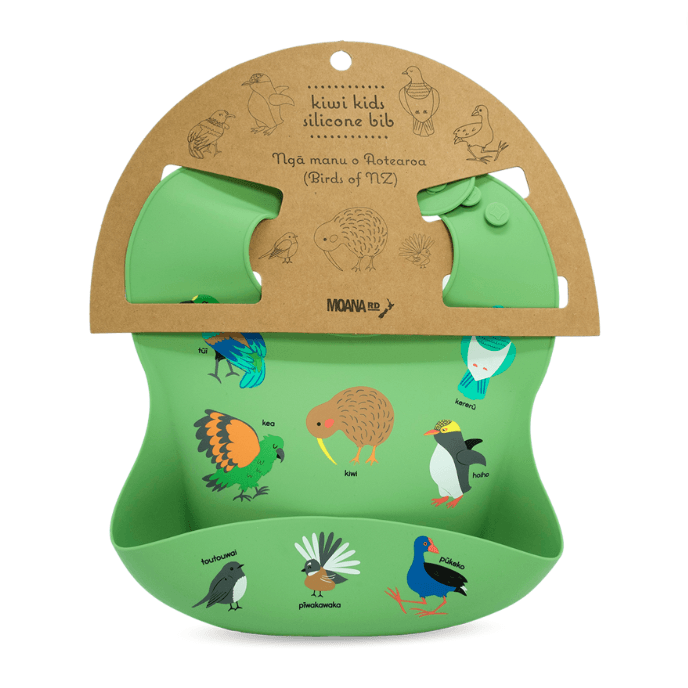 Silicone Bib Moana Road - NZ Birds