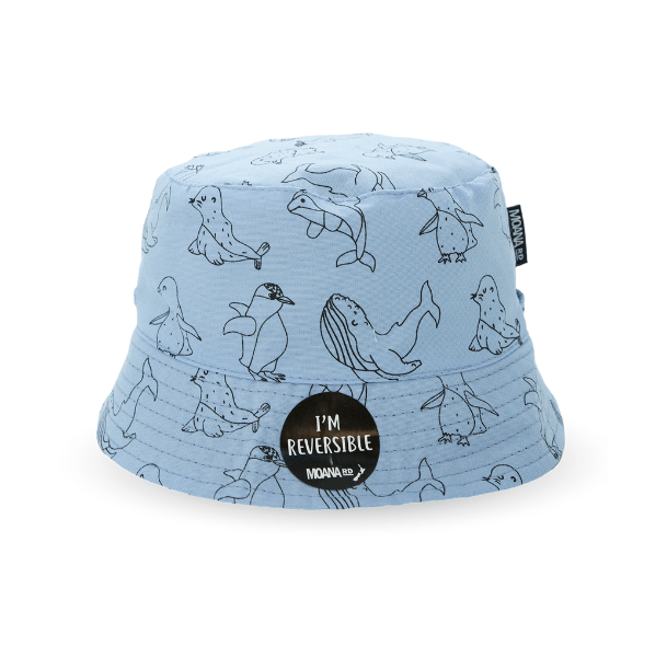 Kids Bucket Hat OGs Moana Road - Denim Blue/Black - hellokiwi