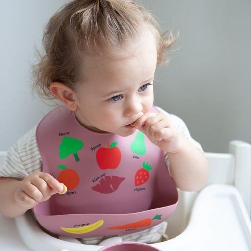 Silicone Bib Moana Road - Fruit & Veggies