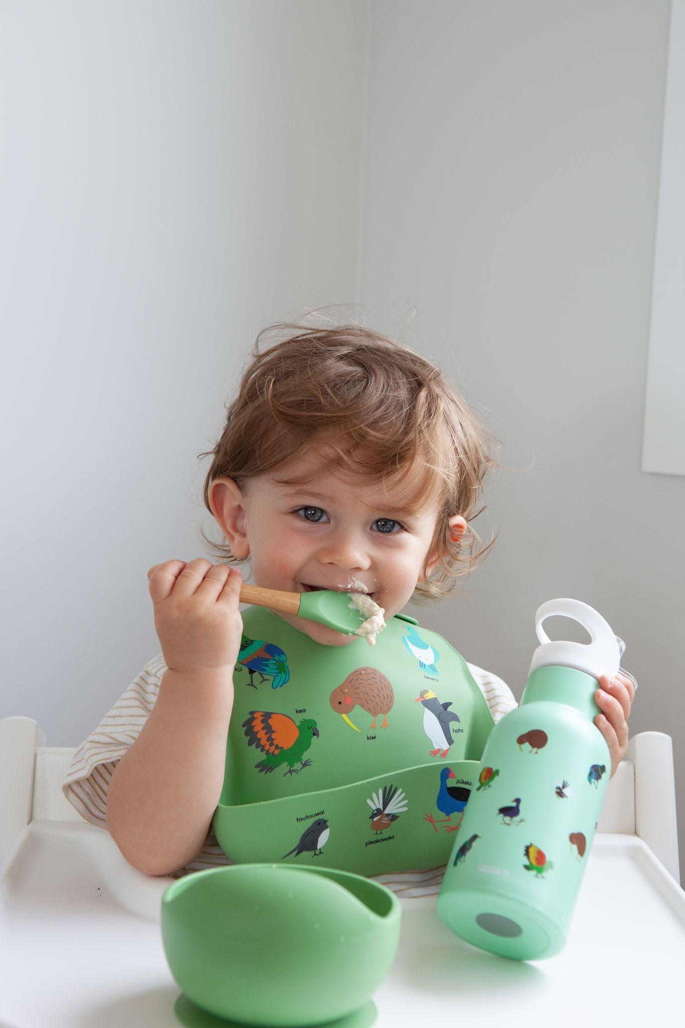 Silicone Bib Moana Road - NZ Birds