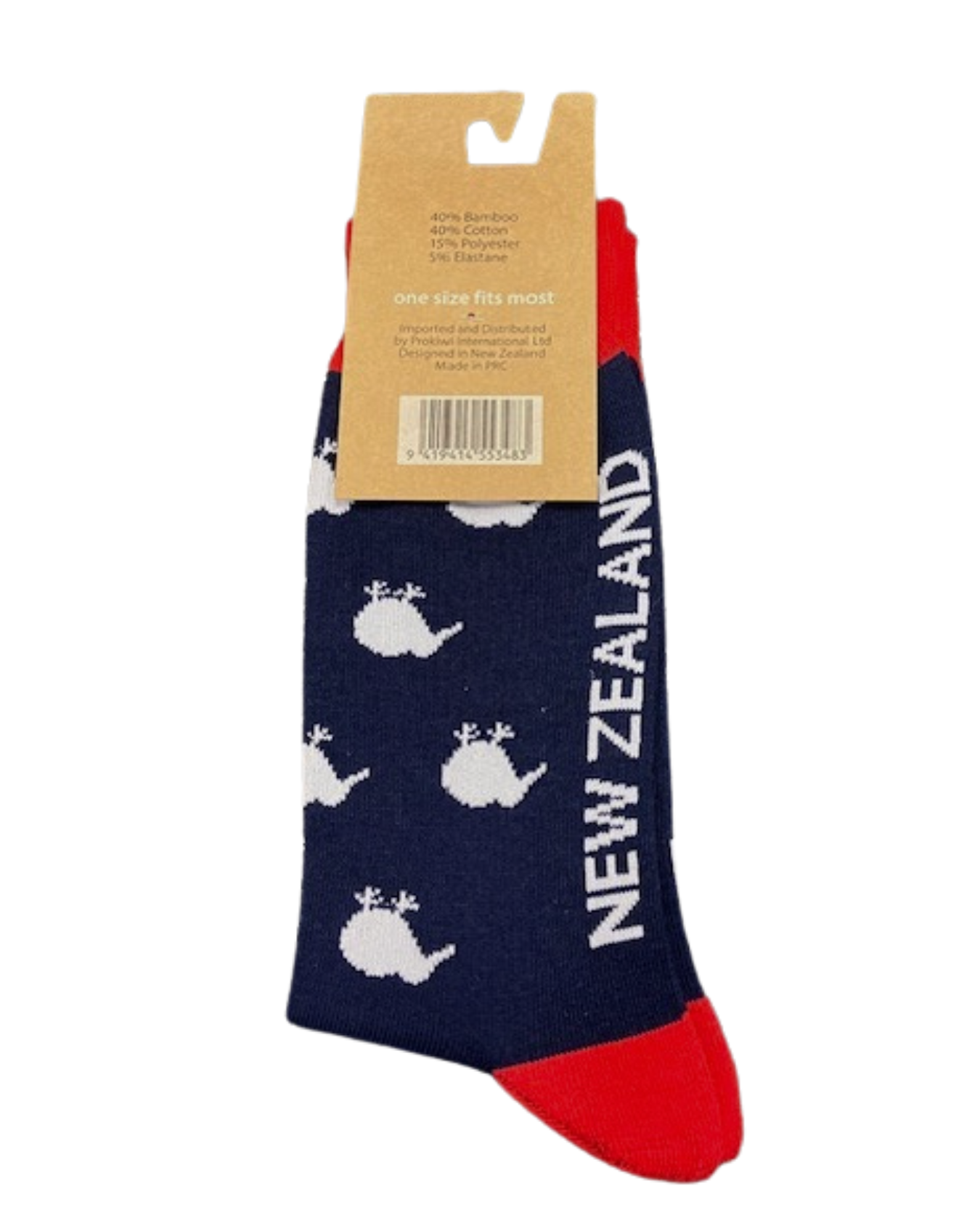 Kiwi-Bamboo-Socks-Navy-Red