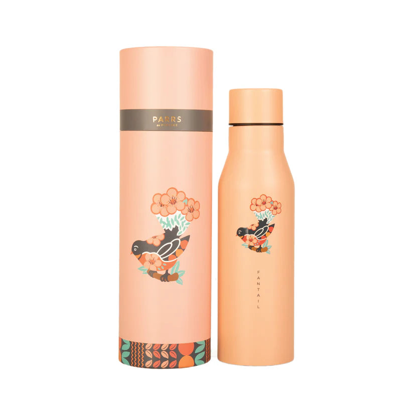 Drink Bottle Metal Designer Birds Fantail 500ml