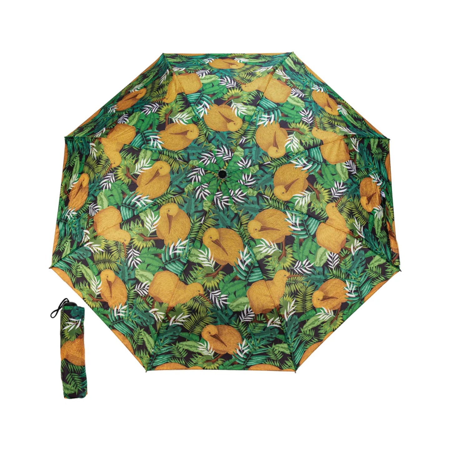 Umbrella Kiwi Tropics Black on a white background