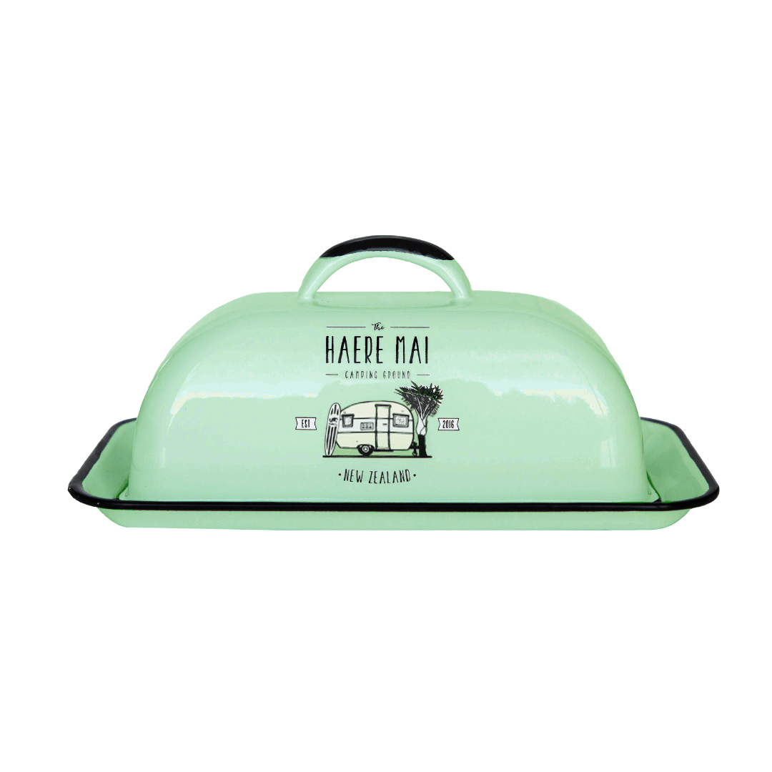 Butter Dish Moana Road - Haere Mai Teal Homeware - kitchenware