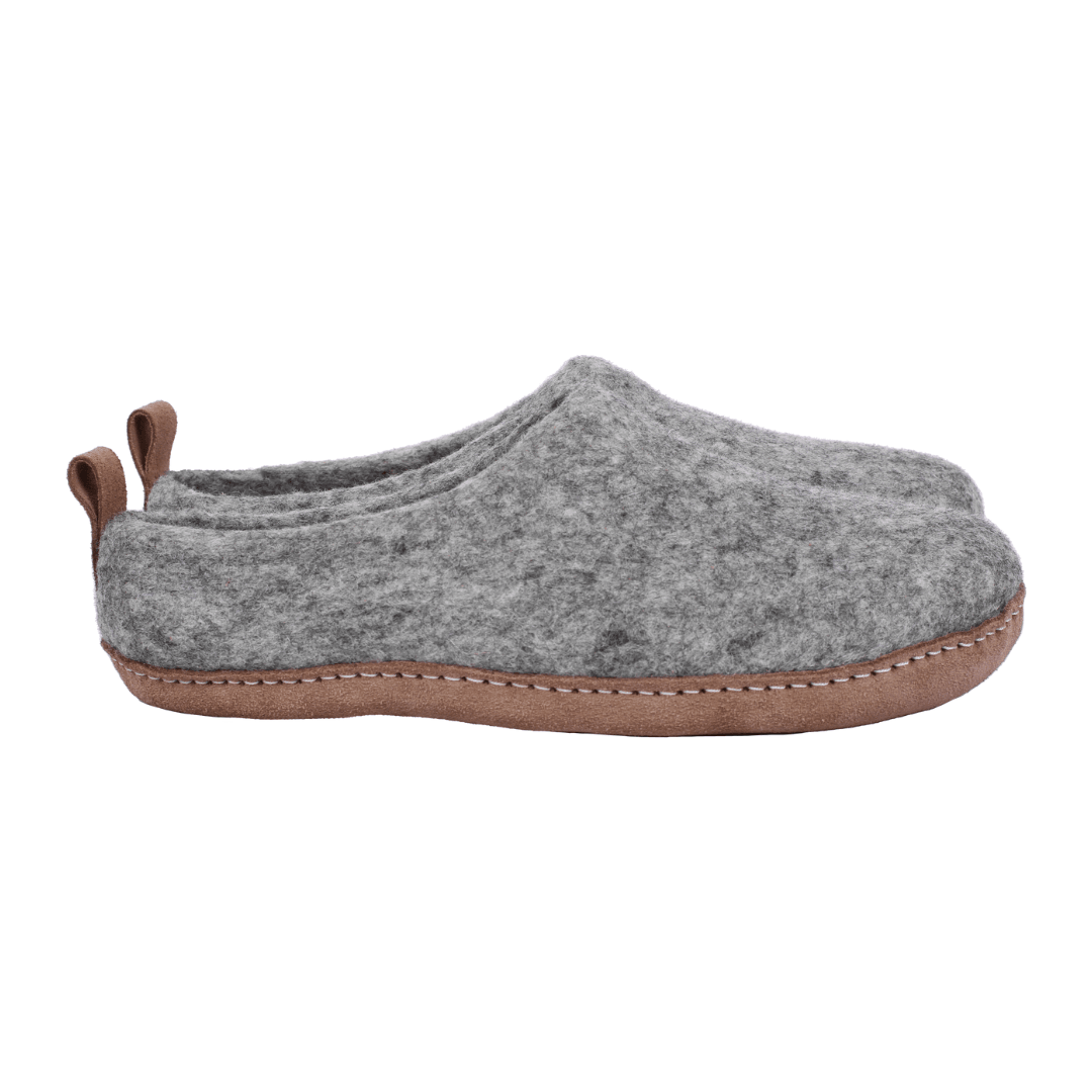 Toesties Moana Road Leather Sole - Grey