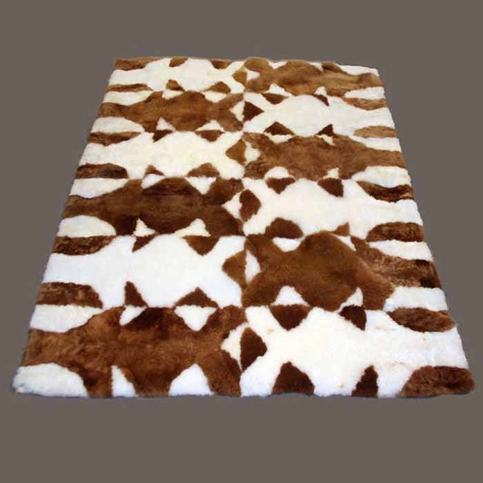 Baby Alpaca Rug Auskin - Forma Cuero 140x180cm
