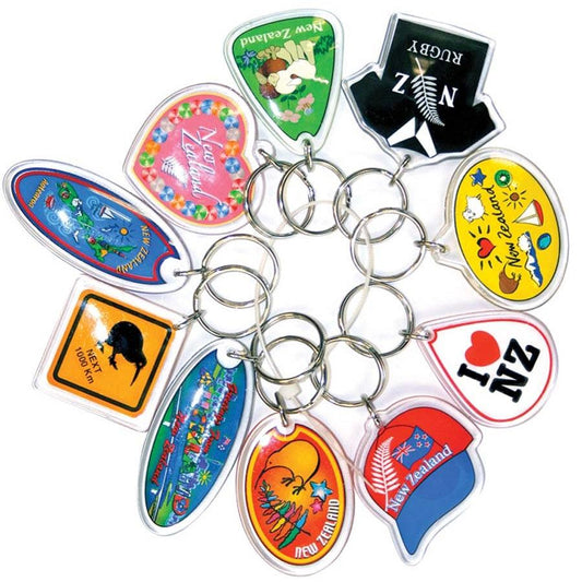 Keyring Assorted Auckland 10PK Gifts - Key Rings, Badges & Magnets