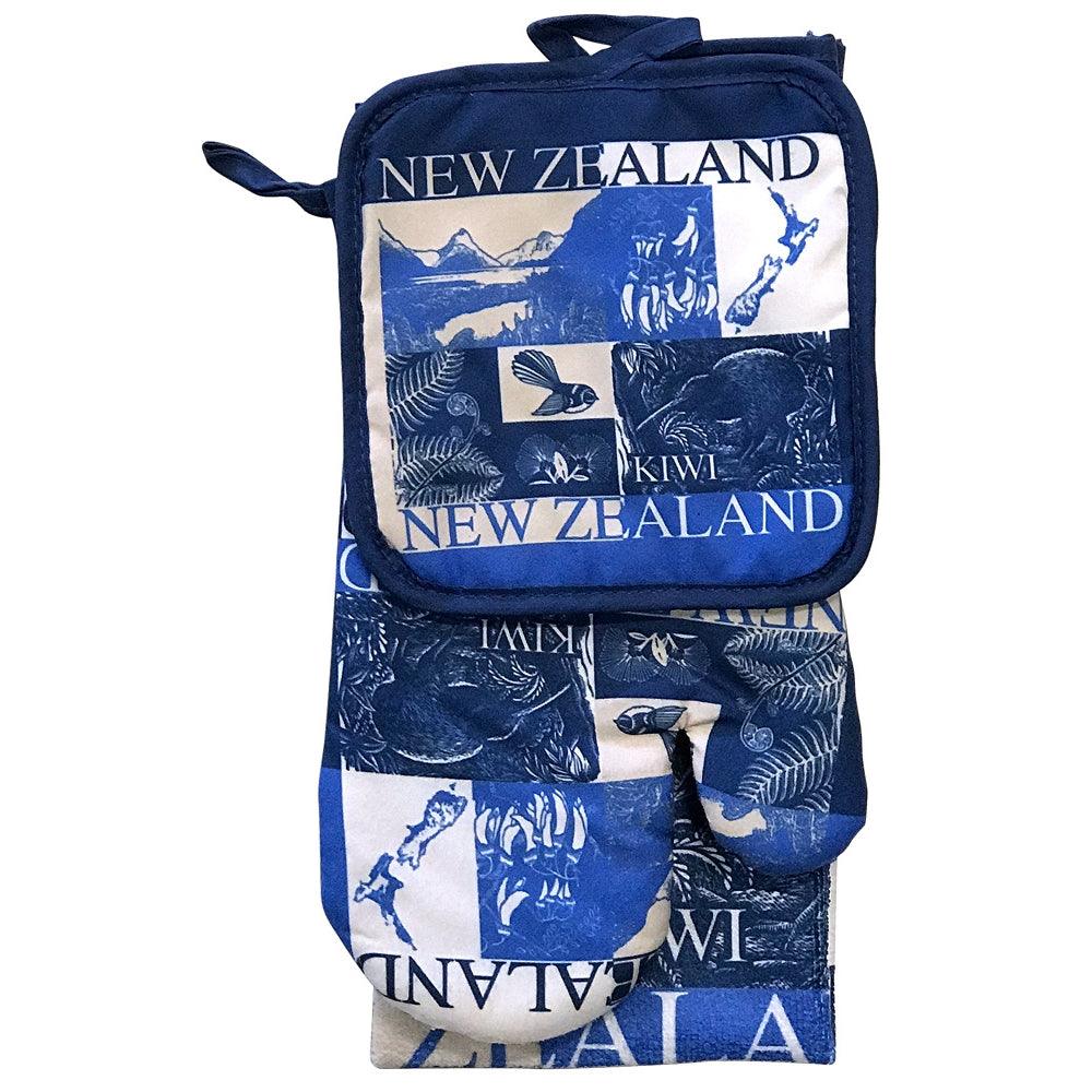 Kitchen Set 3 Pack - Scenic Blue Homeware - kitchenware