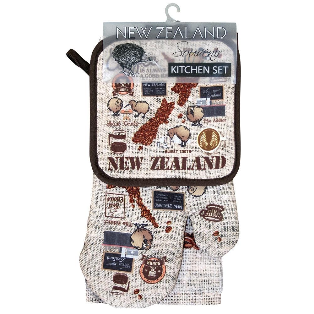 Kitchen Set 3 Pack - Coffee Kiwis Homeware - kitchenware