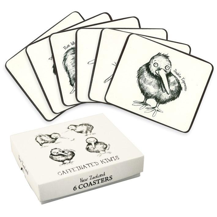 Coasters Caffeinated Kiwis Homeware - kitchenware