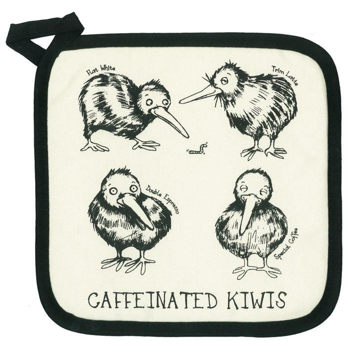 Caffeinated Kiwis Pot Holder Homeware - kitchenware