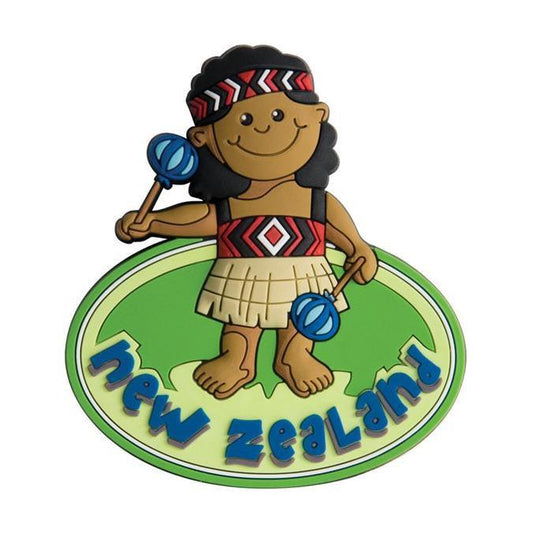Magnet PVC Maori Girl Gifts - Key Rings, Badges & Magnets