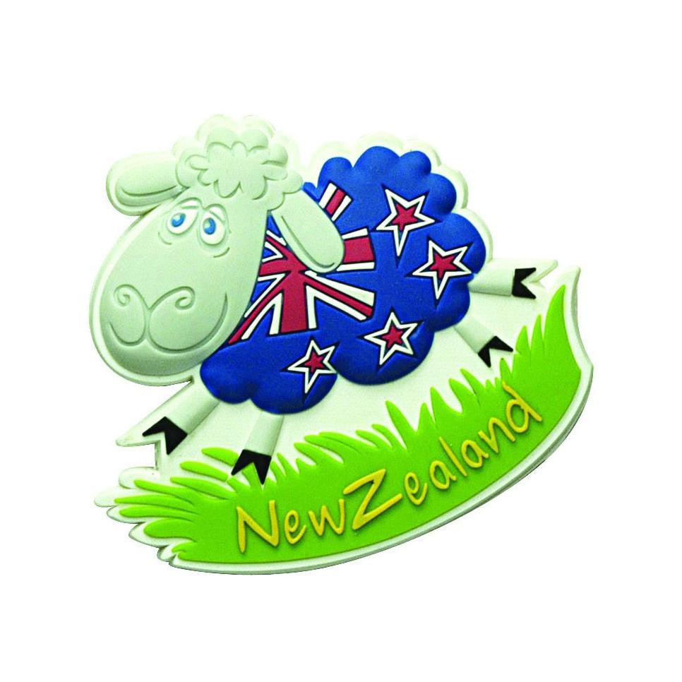 Magnet PVC Sheep Flag Gifts - Key Rings, Badges & Magnets