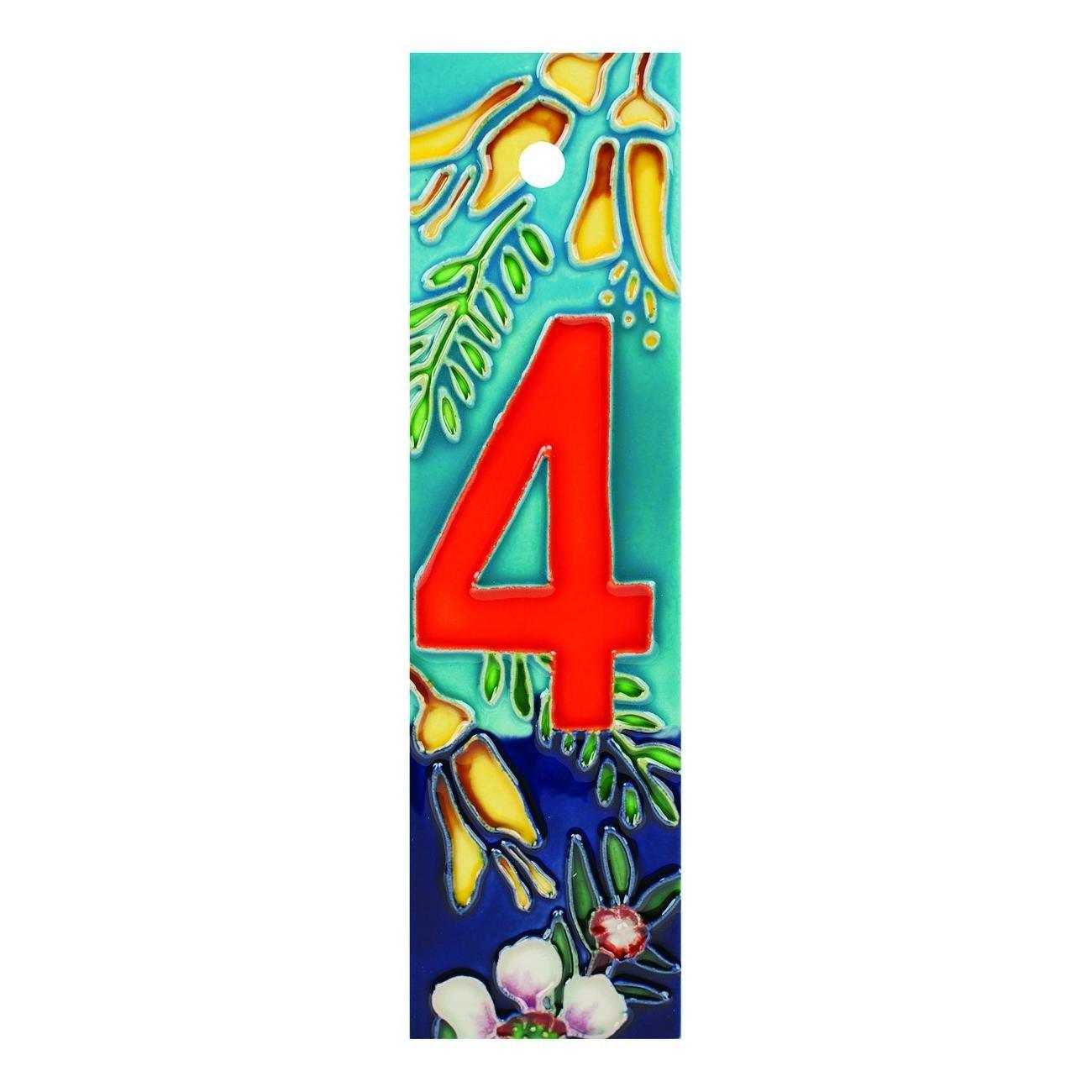 Ceramic Tile Flower Number 4