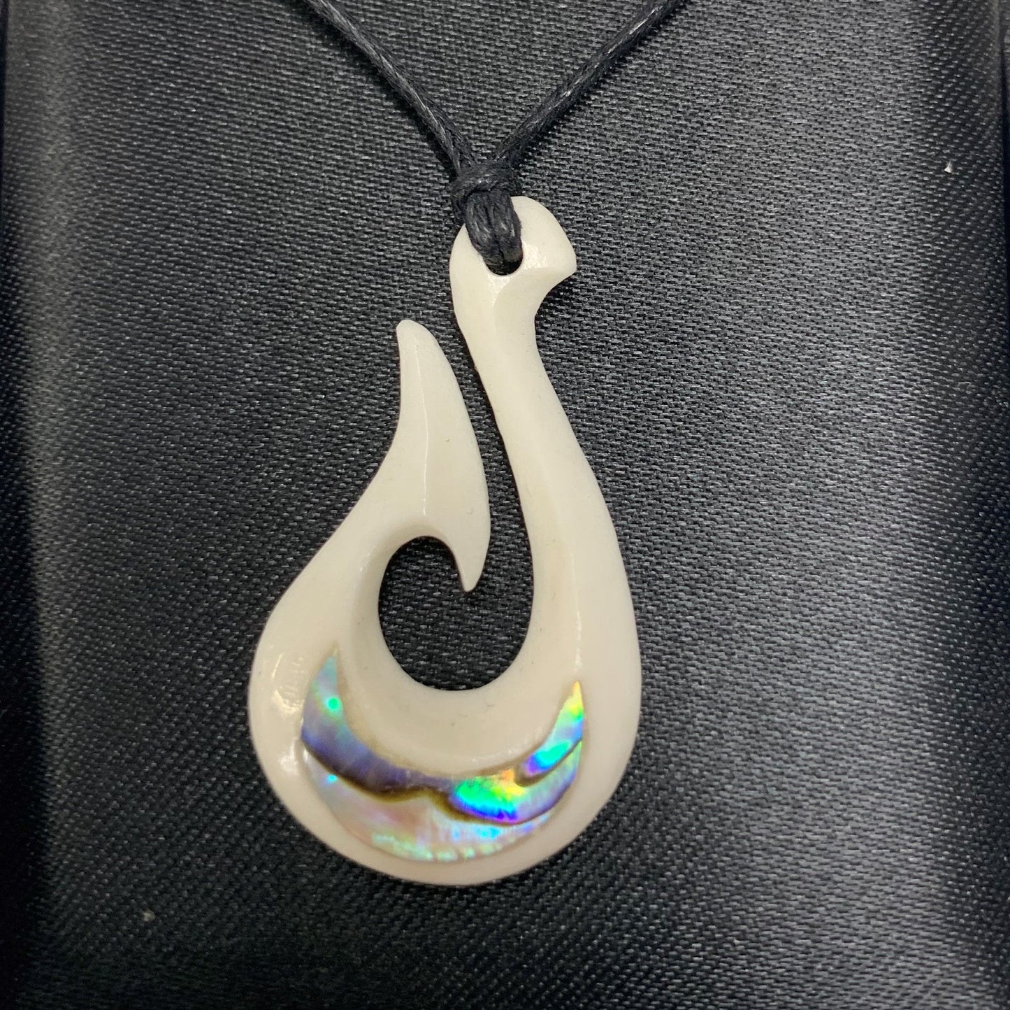 Pendant Hook Bone Paua Boxed Jewelry