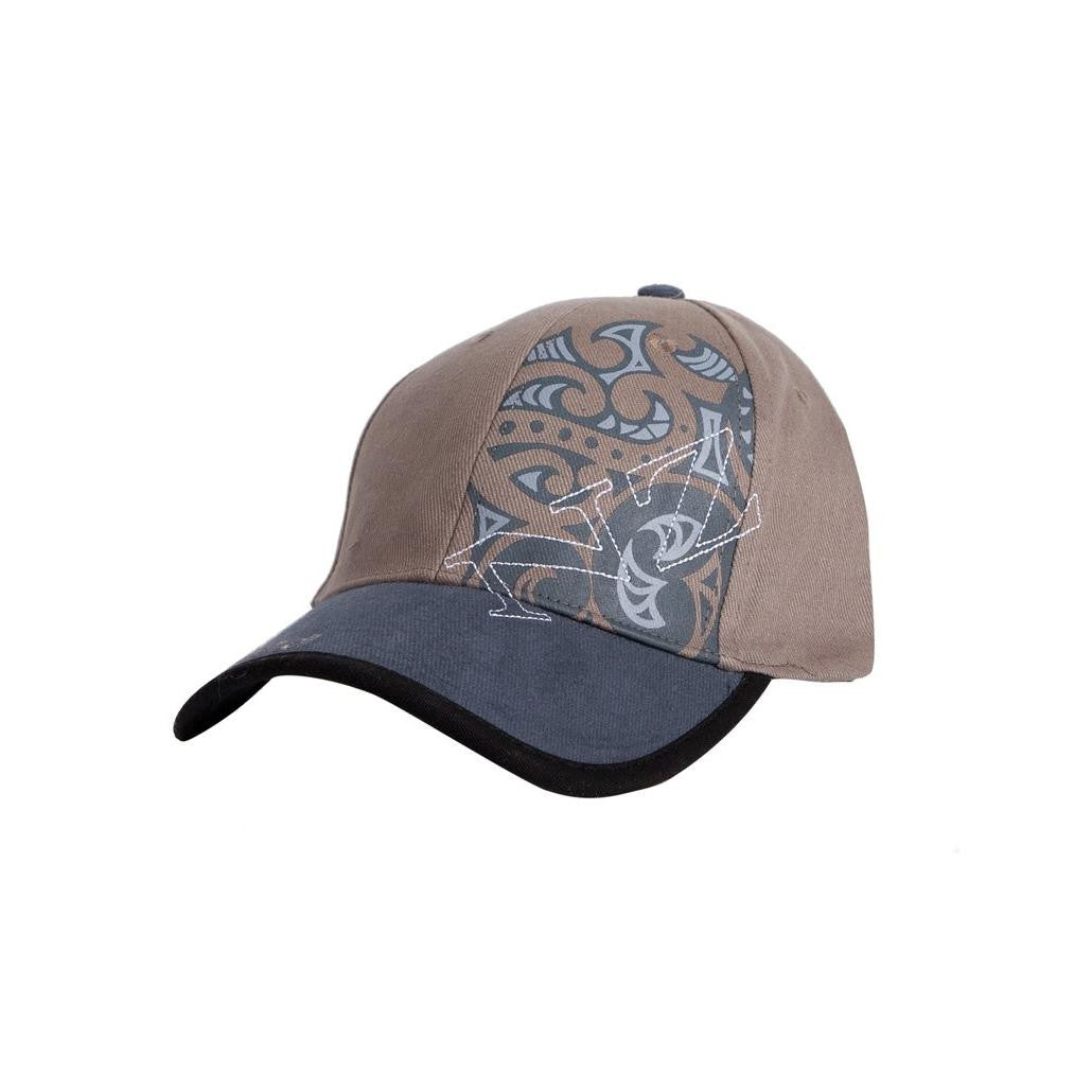 Hat Brushed NZ Maori Design Grey Gifts - Hat, Beanie and Caps