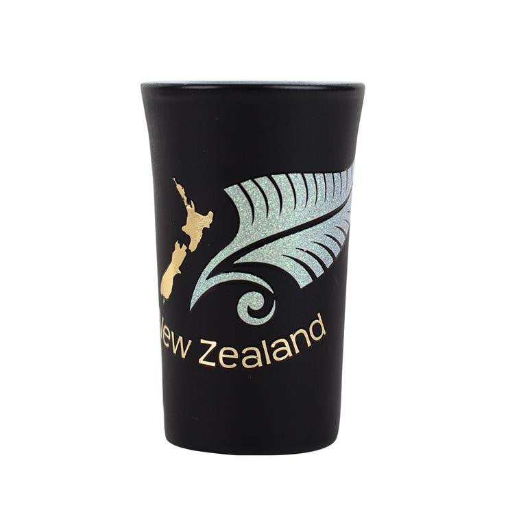 Shot Glass Map Fern Black Homeware - kitchenware