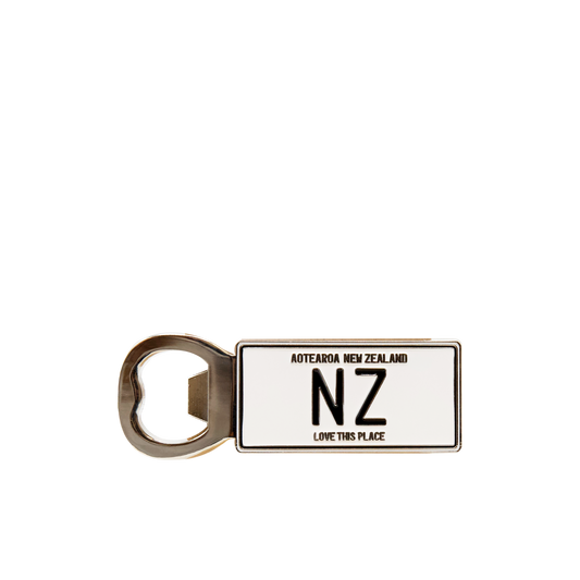 Magnet Bottle Opener- Number Plate NZ Gifts - Key Rings, Badges & Magnets