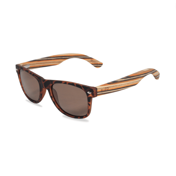 Sunglasses Moana Road 50/50s - Wooden Stripes - hellokiwi