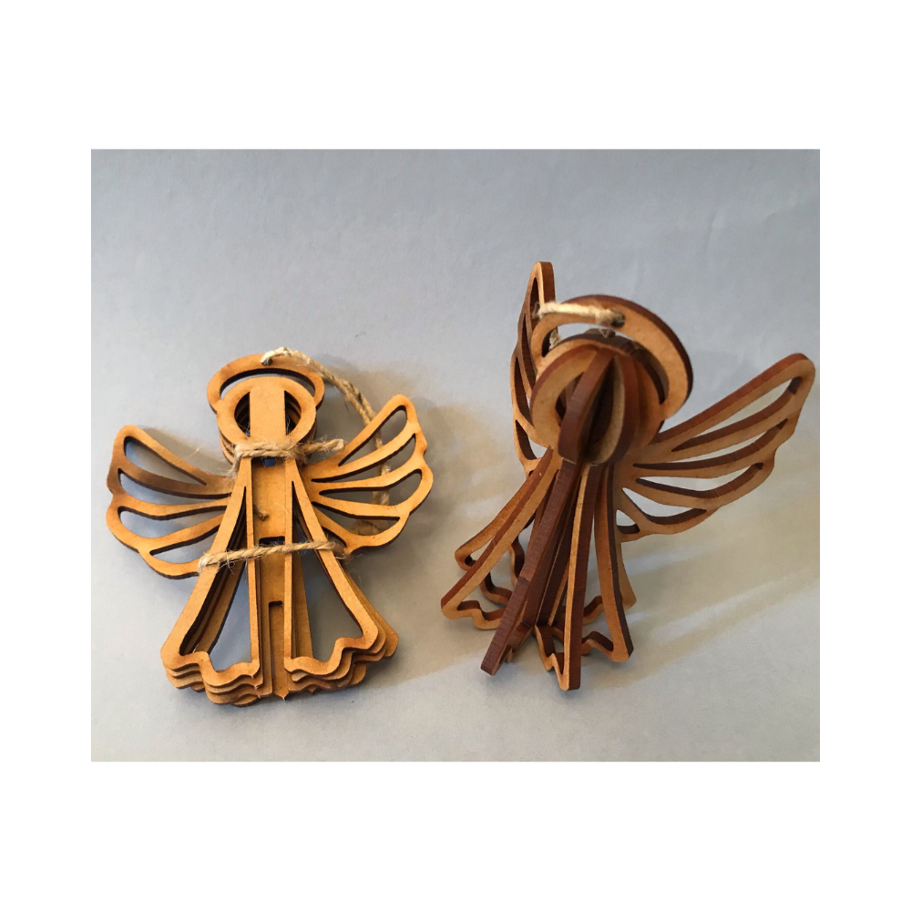 3D Wooden White Angel Gifts - Stationery