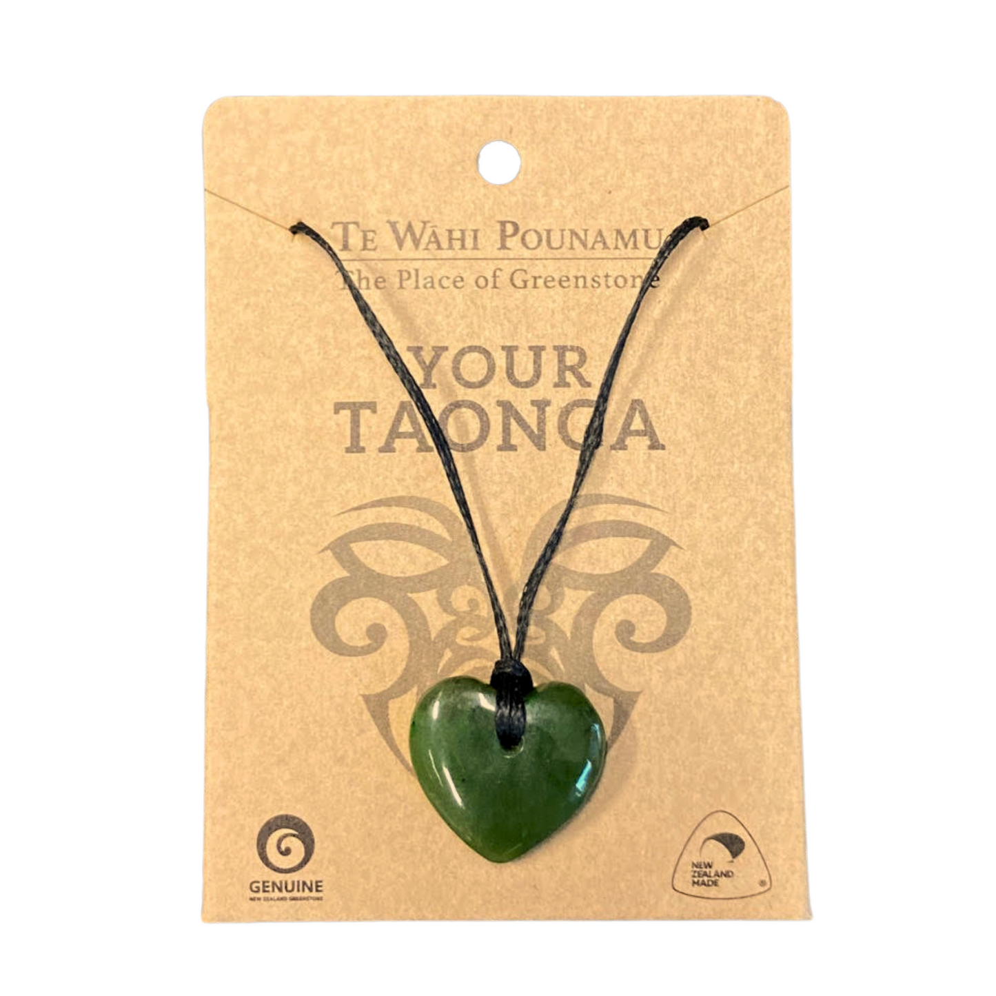 Greenstone Necklace - Your Taonga  - Heart