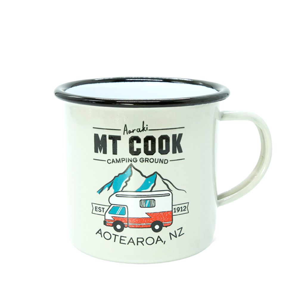Moana Road Mt Cook Enamel Mug