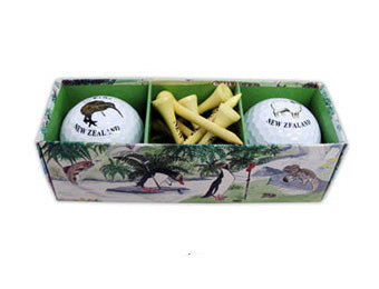 Golf Gift - 2 Ball & Tees Pictorial Pack Gifts - Sport, Outdoor & Games