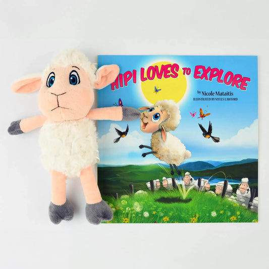 Book Hipi Loves to Explore with Free Sheep Soft Toy Gifts - Books