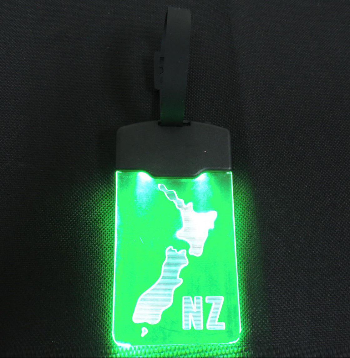 Glow Luggage Tag Moana Road - NZ Map