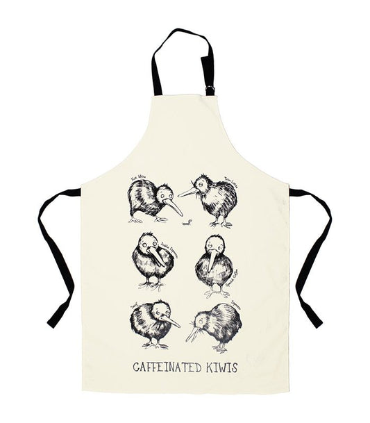 Apron Caffeinated Kiwi Homeware - kitchenware