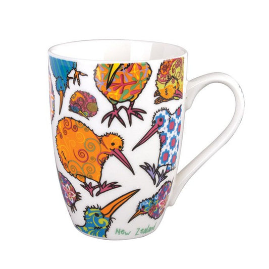 Coffee Mug Cup - Kaleidoscope Kiwi