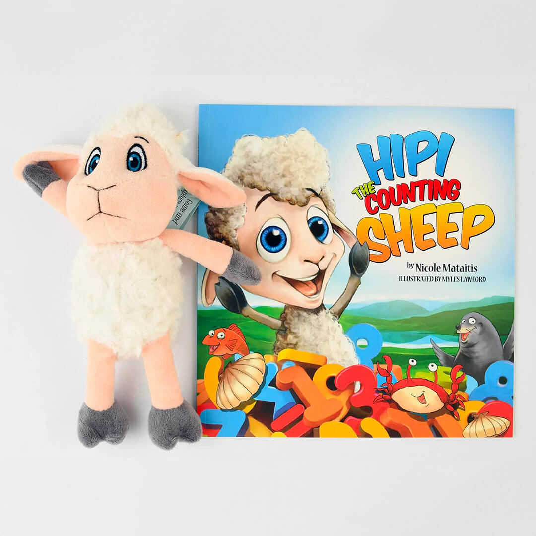 Book Hipi The Counting Sheep with Free Sheep Soft Toy Gifts - Books