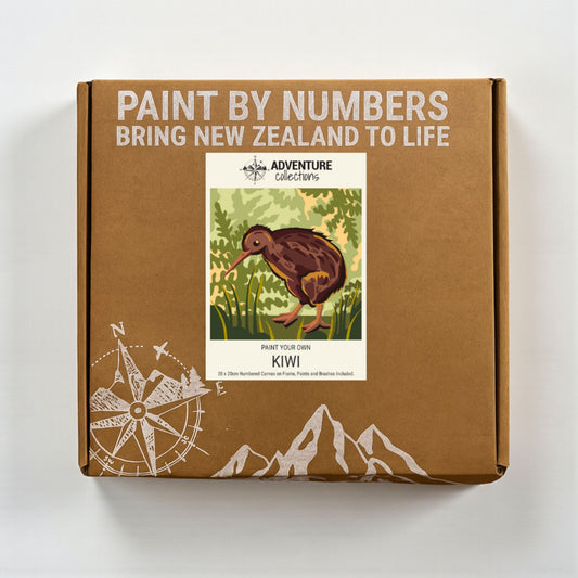 Adventure Collections Kiwi Paint By Numbers Kit – 20 x 20cm