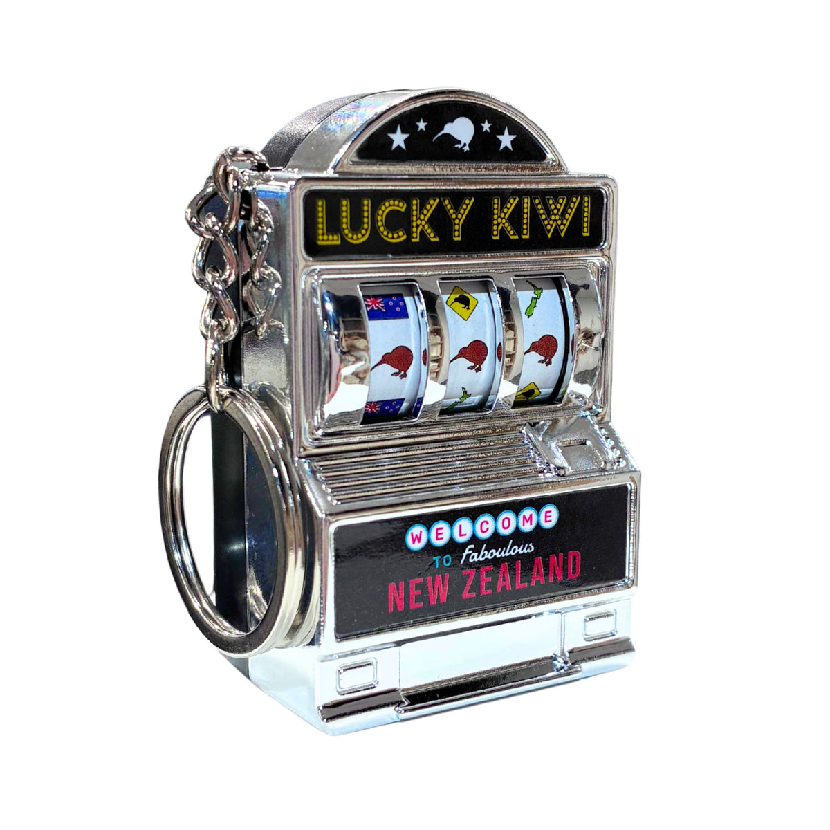 Lucky Kiwi Slot Matchine Key Ring Gifts - Key Rings, Badges & Magnets