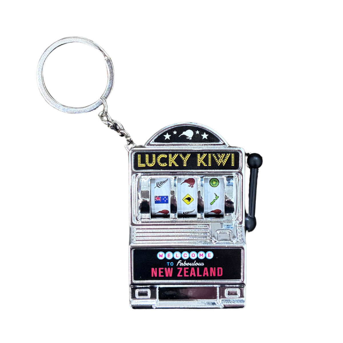 Lucky Kiwi Slot Matchine Key Ring Gifts - Key Rings, Badges & Magnets