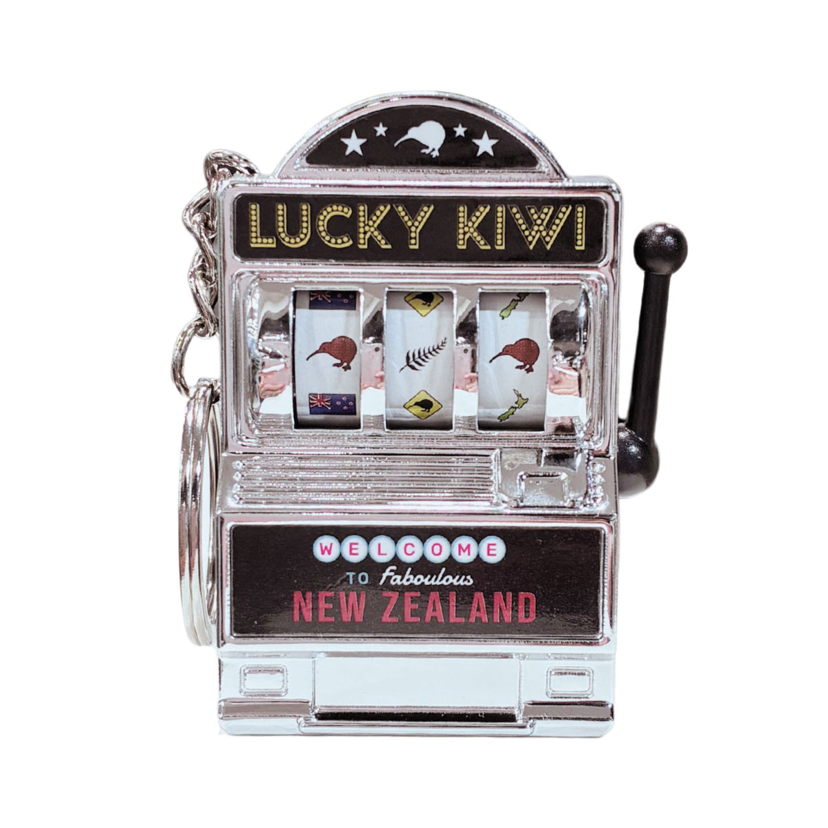 Lucky Kiwi Slot Matchine Key Ring Gifts - Key Rings, Badges & Magnets