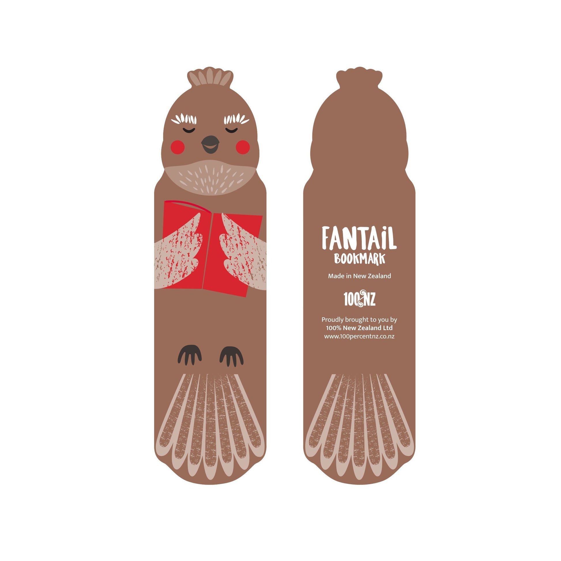 NZ Made Cuties Fantail Bookmark Gifts - Stationery
