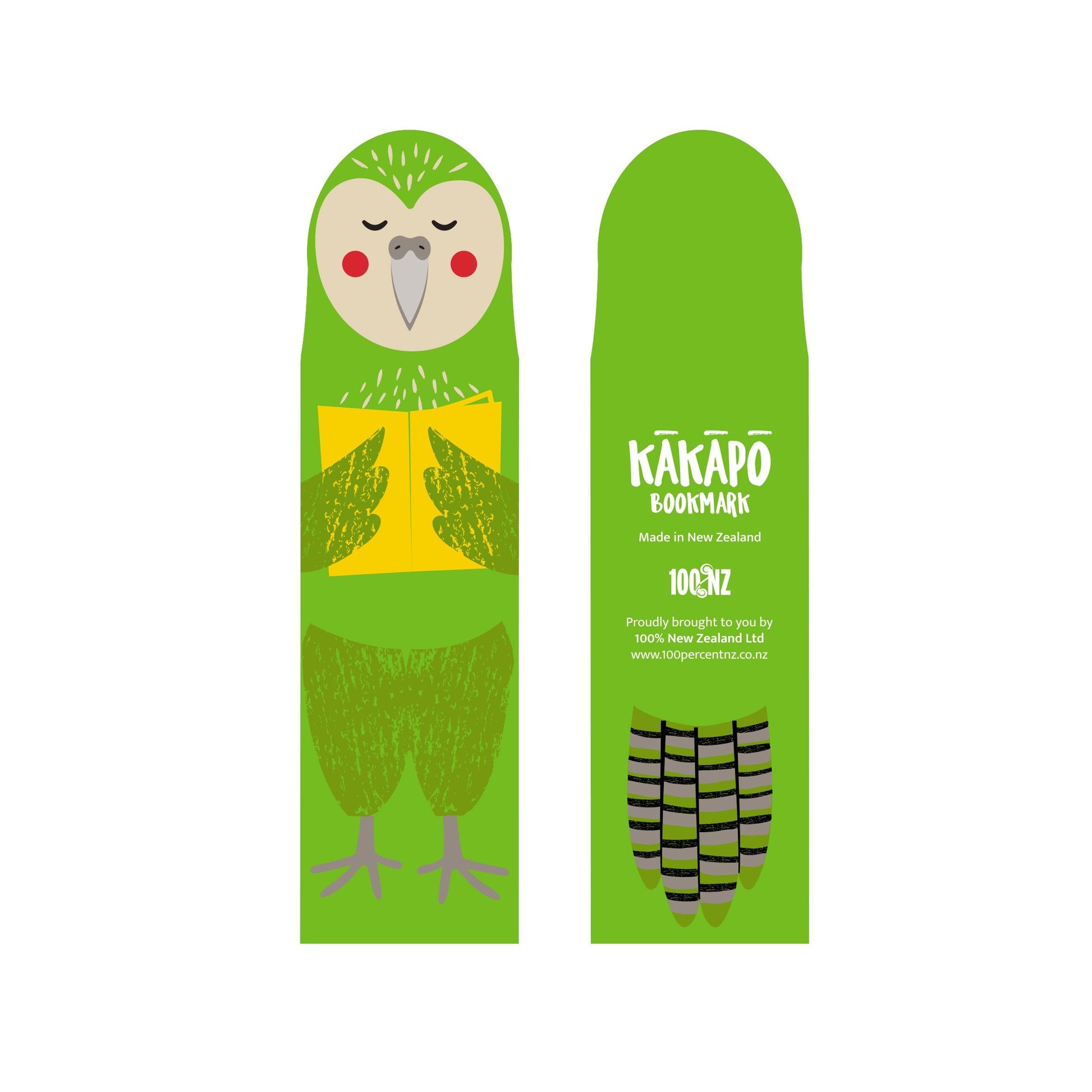 NZ Made Cuties Kakapo Bookmark Gifts - Stationery