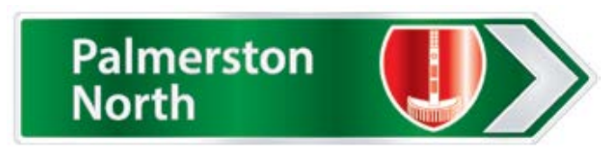 Road Sign Magnet - Palmerston North