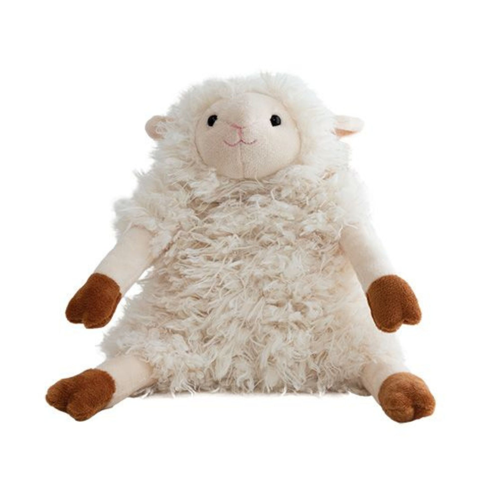 Soft Toy Sitting Sheep 21cm on a white background