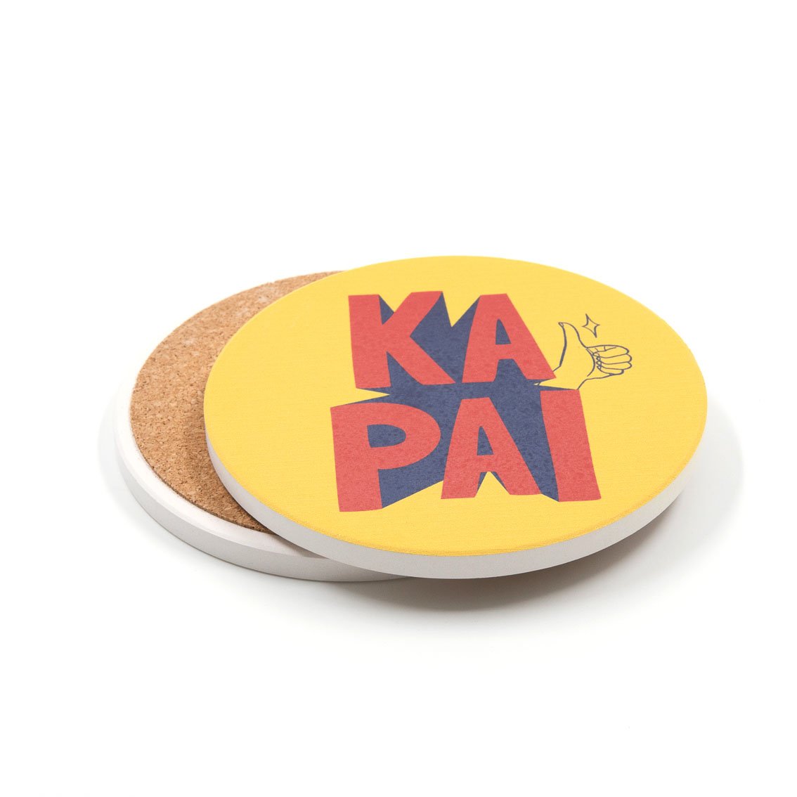 Te Reo Ka Pai Ceramic Coaster Homeware - kitchenware