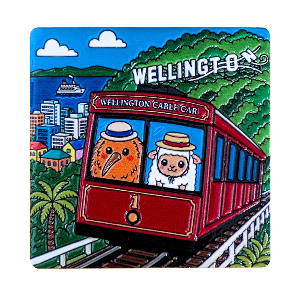 Tile Magnet - Wellington Cable Car Homeware - kitchenware