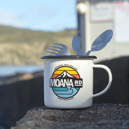 Mug Enamel Moana Road Small - Adventure - hellokiwi