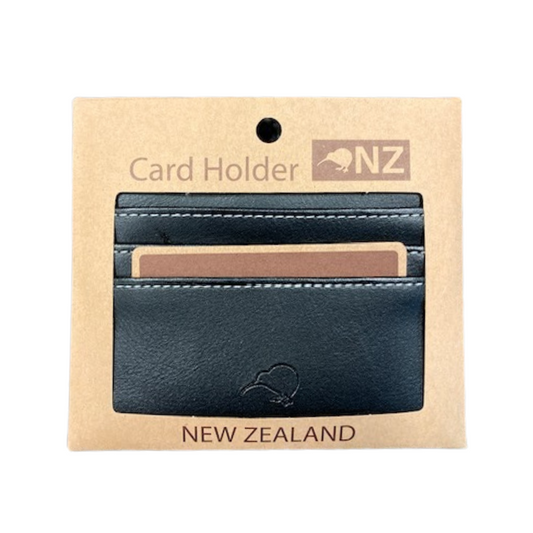 Card Holder with Kiwi Black-6 pockets