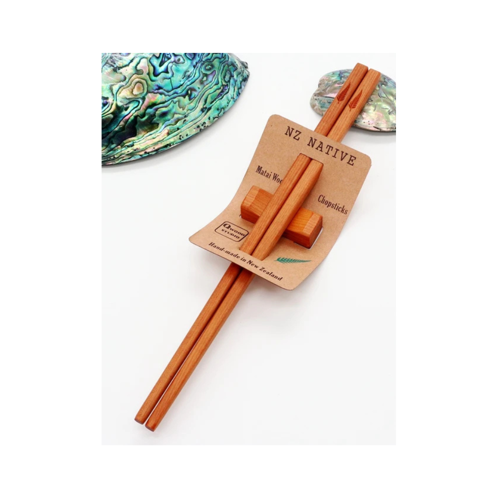 Native Wood Chopsticks Fern + Holder Homeware - kitchenware