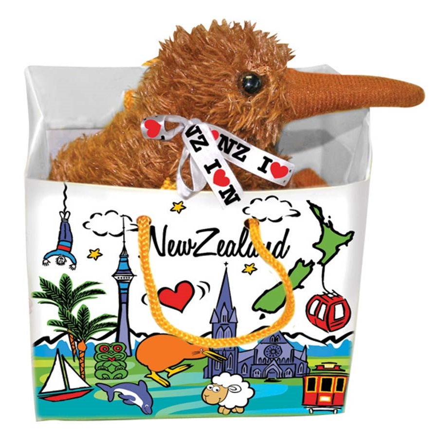 Kiwi Soft Toy in Bag voice 10cm Gifts - Soft Toy