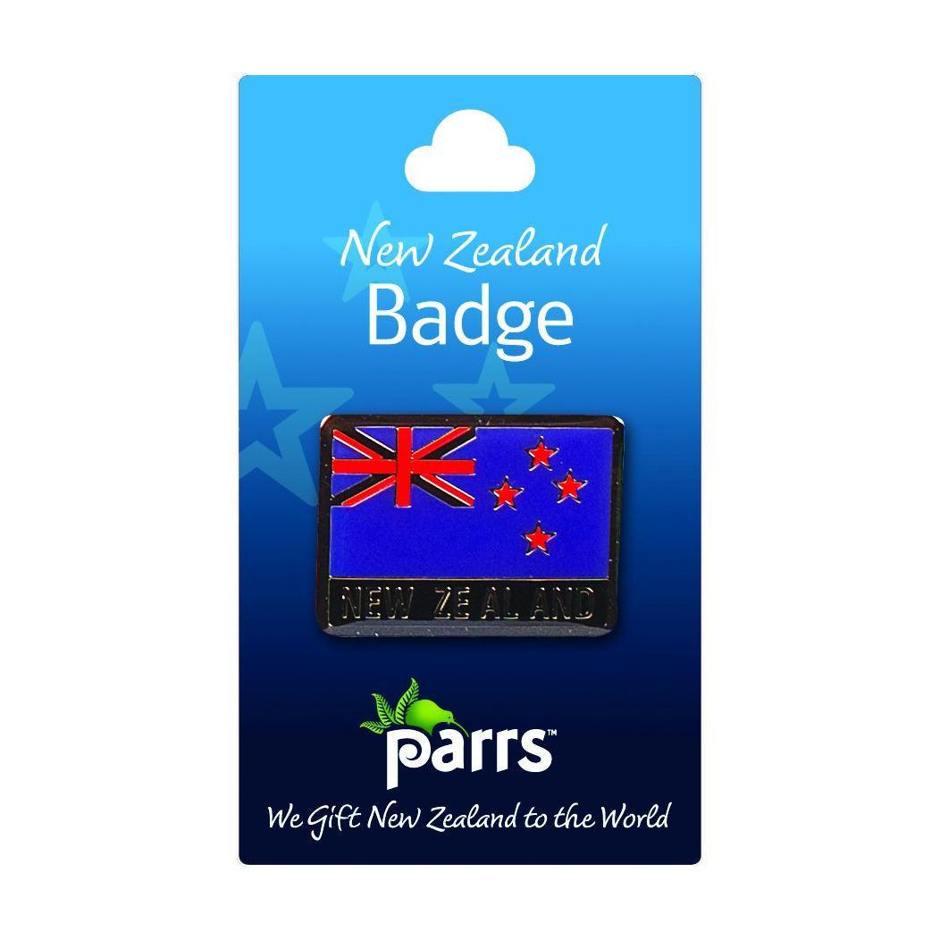 Parrs New Zealand flag Badge.