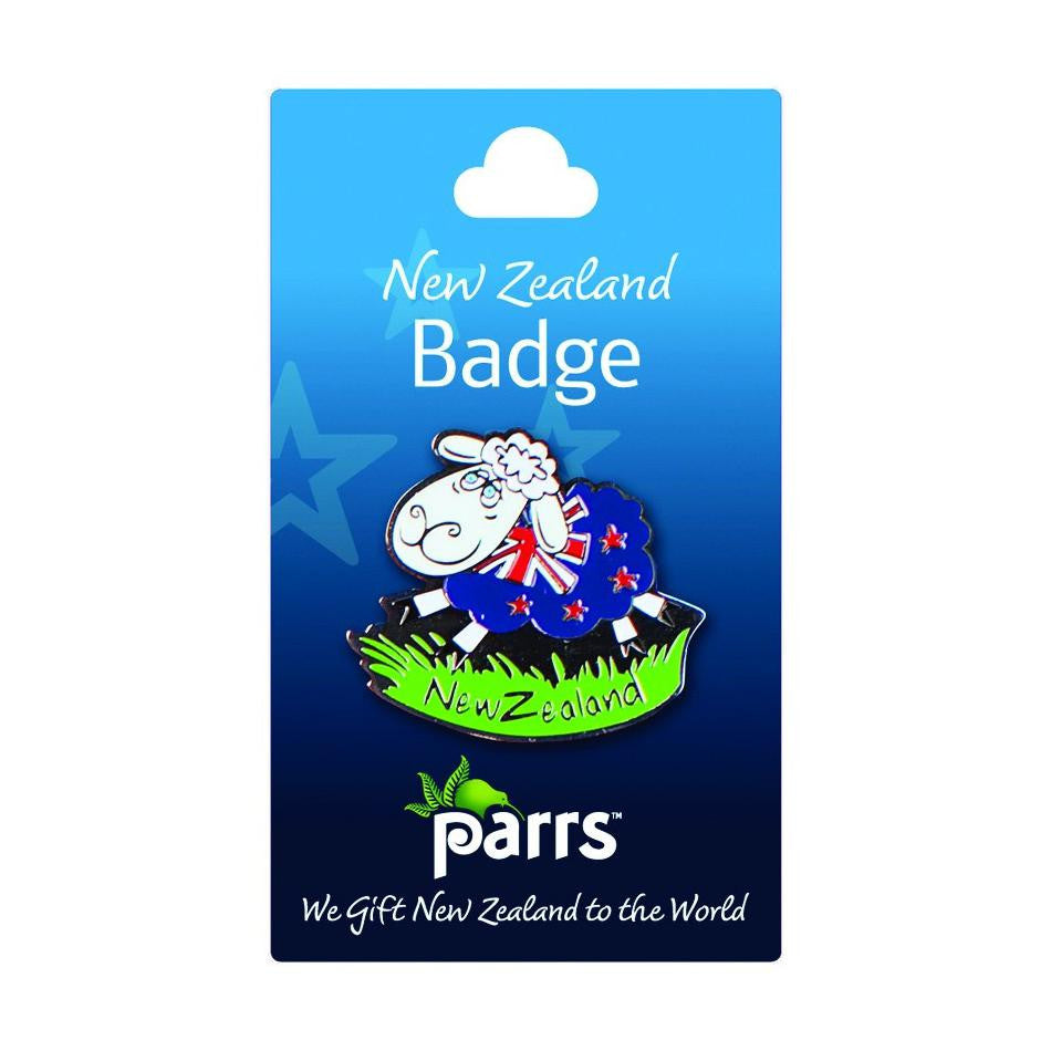Badge Sheep NZ Flag Gifts - Key Rings, Badges & Magnets