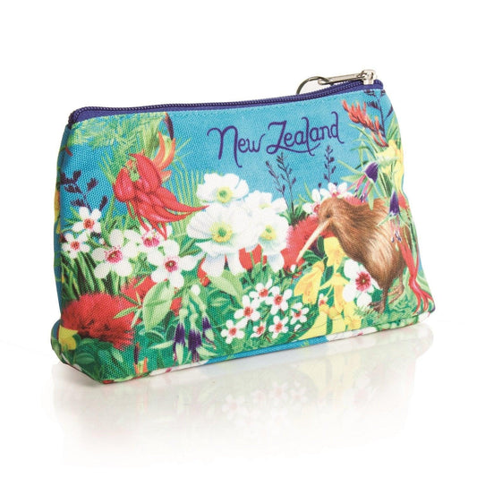 Cosmetic Bag Kiwi Bird and Flowers Gifts - Bags