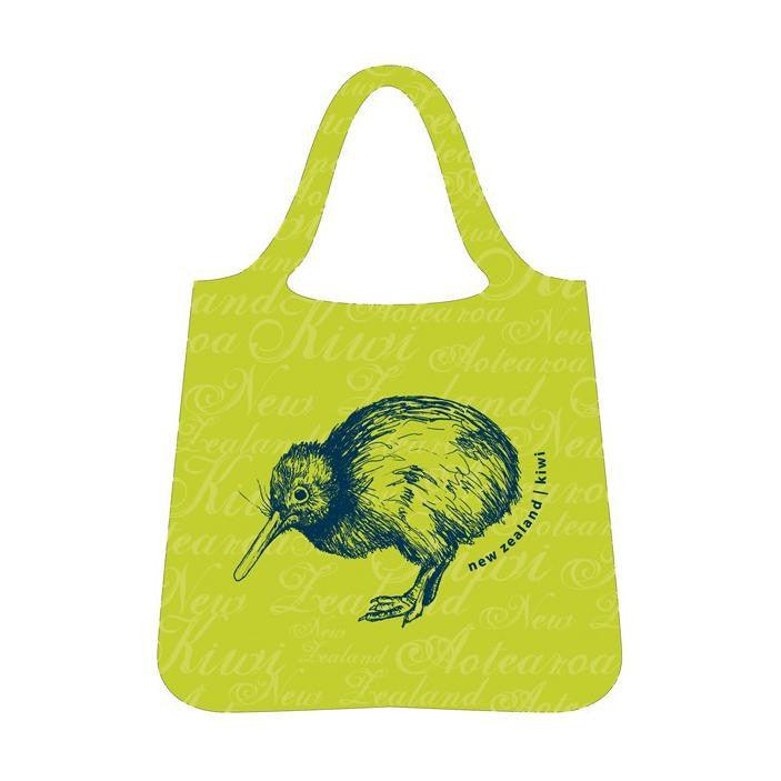 Shopping Bag Folding Kiwi Green - hellokiwi